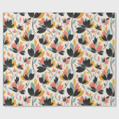 Papier Cadeau Couleurs Rétro  (Plat)