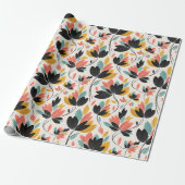Papier Cadeau Couleurs Rétro  (Déroulé)