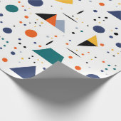 Papier Cadeau Couleurs saturées Abstraites géométriques (Coin)