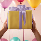 Papier Cadeau Couleurs tendance - Couleur jaune or - Rouleau sol