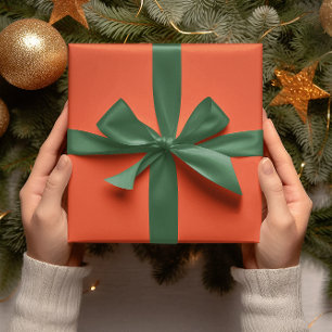 Papier Cadeau Couleurs tendance - Couleur rouge flamme - Rouleau