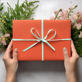 Papier Cadeau Couleurs tendance - Couleur rouge flamme - Rouleau