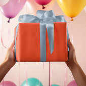 Papier Cadeau Couleurs tendance - Couleur rouge flamme - Rouleau