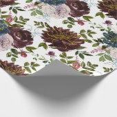 Papier Cadeau Couleurs tendance motif floral (Coin)