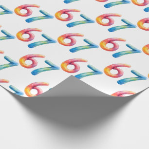 Papier Cadeau Couleurs Vives 67 Sans Signification Blanche