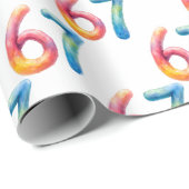 Papier Cadeau Couleurs Vives 67 Sans Signification Blanche (Coin rond)