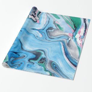 Papier Cadeau Couleurs vives en pierre de marbre