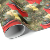 Papier Cadeau Country Garden Squash Nature Motif (Coin rond)