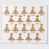 Papier Cadeau Countryside Fox Daisy Baby Shower Farmhouse (Plat)