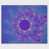 Papier Cadeau Coup de soleil de pureté bleue (Plat)