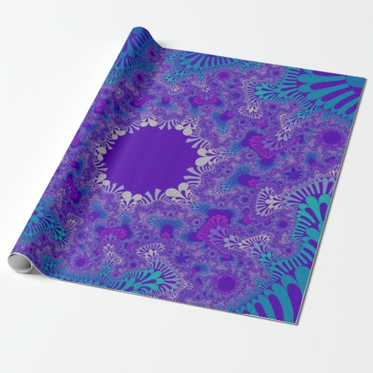 Papier Cadeau Coup de soleil de pureté bleue (Déroulé)