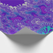 Papier Cadeau Coup de soleil de pureté bleue (Coin)