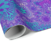 Papier Cadeau Coup de soleil de pureté bleue (Coin rond)
