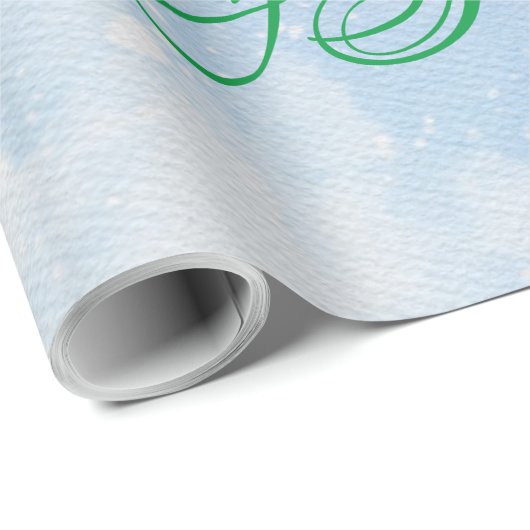 Papier Cadeau Coupe Cold Outside Joyeux Noël Joyeux Joyeux Fêtes (Coin rond)