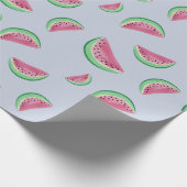 Papier Cadeau Coupe d'aquarelle de pastèque (Coin)