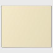 Papier Cadeau Coupe de beurre pâle Couleur uni jaune (Plat)