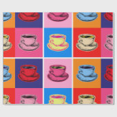Papier Cadeau Coupe de café colorée Mugs (Plat)