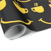 Papier Cadeau Coupe de café sourire (Coin rond)