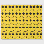 Papier Cadeau Coupe de café sourire (Plat)