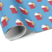 Papier Cadeau Coupe de Joyeux Noël (Coin rond)