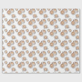 Papier Cadeau Coupe Motif de Cappuccino en toute transparence (Plat)