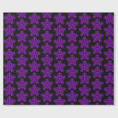 Papier Cadeau Coupe pourpre sur le noir (Plat)
