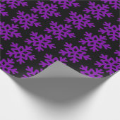 Papier Cadeau Coupe pourpre sur le noir (Coin)