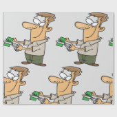 Papier Cadeau Couper de l'argent (Plat)