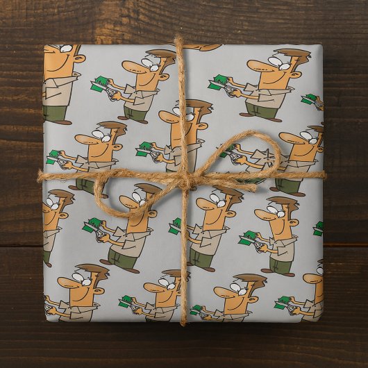 Papier Cadeau Couper de l'argent