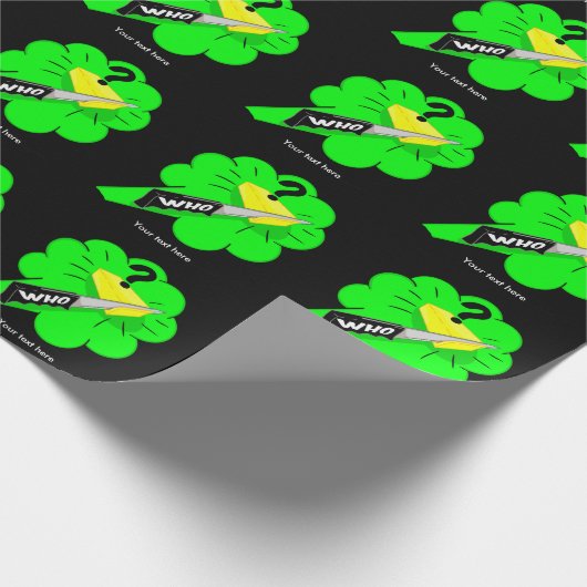 Papier Cadeau Couper Le Fromage Fart Slang (Coin)