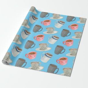 Papier Cadeau Coupes de café en peluche
