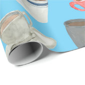 Papier Cadeau Coupes de café en peluche (Coin rond)