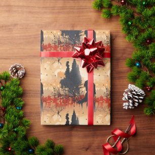 Papier Cadeau Couple amoureux 