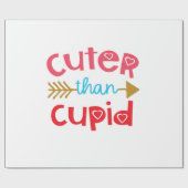 Papier Cadeau Couple Cadeau Plus doux que Cupid (Plat)