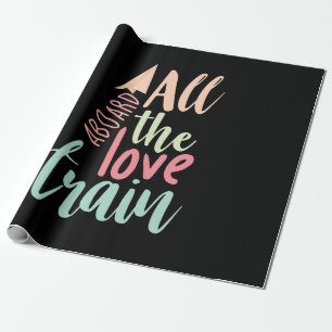 Papier Cadeau Couple Cadeau Tout Le Train D'Amour