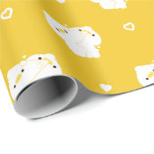 Papier Cadeau Couple de canard (Coin rond)