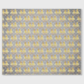 Papier Cadeau Couple de canard fuzzé sur Pois (Plat)