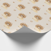Papier Cadeau Couple de castor doré mou (Coin)