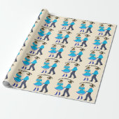 Papier Cadeau Couple de danse carrée (Déroulé)