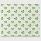 Papier Cadeau Couple de grenouille (Plat)