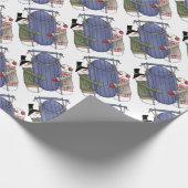 Papier Cadeau Couple de neige (Coin)