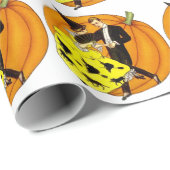 Papier Cadeau Couple d'Halloween (Coin rond)