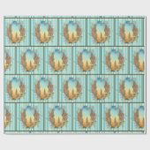 Papier Cadeau Couple Occidental En Cuir Et Arrière - plan En Fra (Plat)