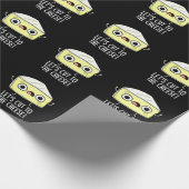 Papier Cadeau Coupons Au Fromage Drôle Pun De Nourriture Sombre (Coin)