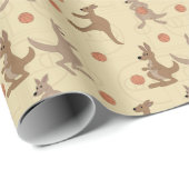Papier Cadeau Cour de Kangaroo (Coin rond)