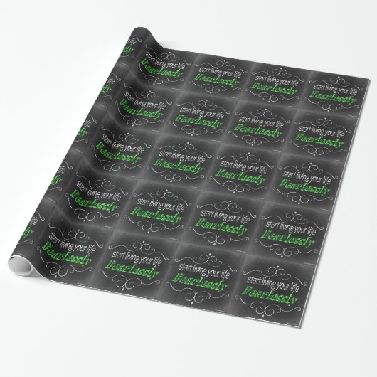 Papier Cadeau Courageusement (Déroulé)