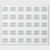 Papier Cadeau Courbe de Noël Bienvenue à Nantasket (Plat)