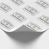 Papier Cadeau Courbe de Noël Bienvenue à Nantasket (Coin)