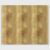 Papier Cadeau Courbes de Parties scintillant en or de luxe (Plat)