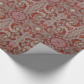 Papier Cadeau Courbes & Lotus, motif arabesque abstrait (Coin)